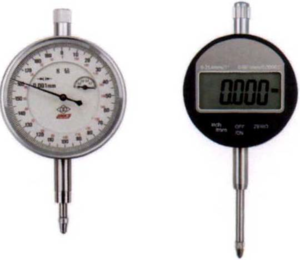 图1千分表（指针式、数宇式)